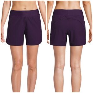 Lands end board swim shorts blackberry 9”